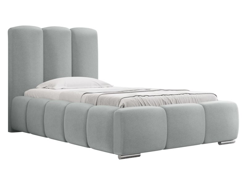 Łóżko tapicerowane MIRJAN 24 Wizko 90x200 jasny szary 1 szt.