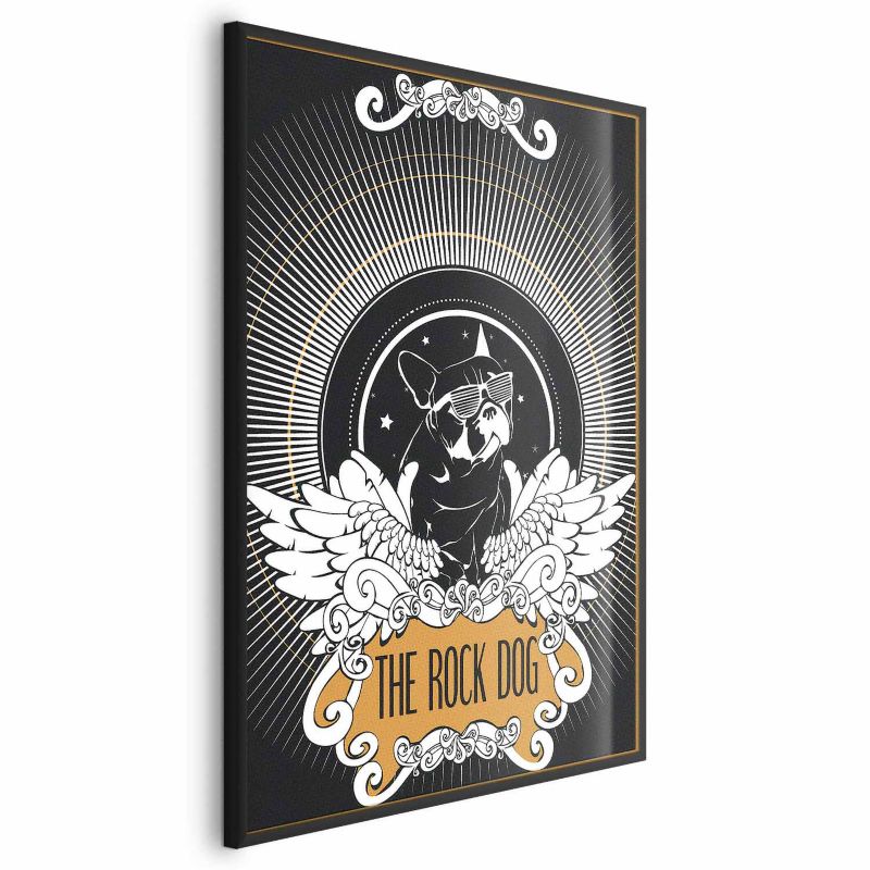 Plakat Artgeist The Rock Dog 29,7x42 cm z ramą czarną 1 szt