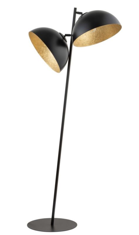 Lampa podłogowa stojąca Sigma Lighting Sfera czarno-złota 2 x E27 x 20W wym: 156 x 60 x 35 cm - 1 szt.