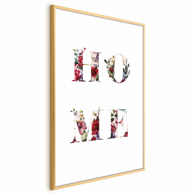 Plakat Artgeist Dom w kwiatach 29,7x42 cm z ramą złotą 1 szt