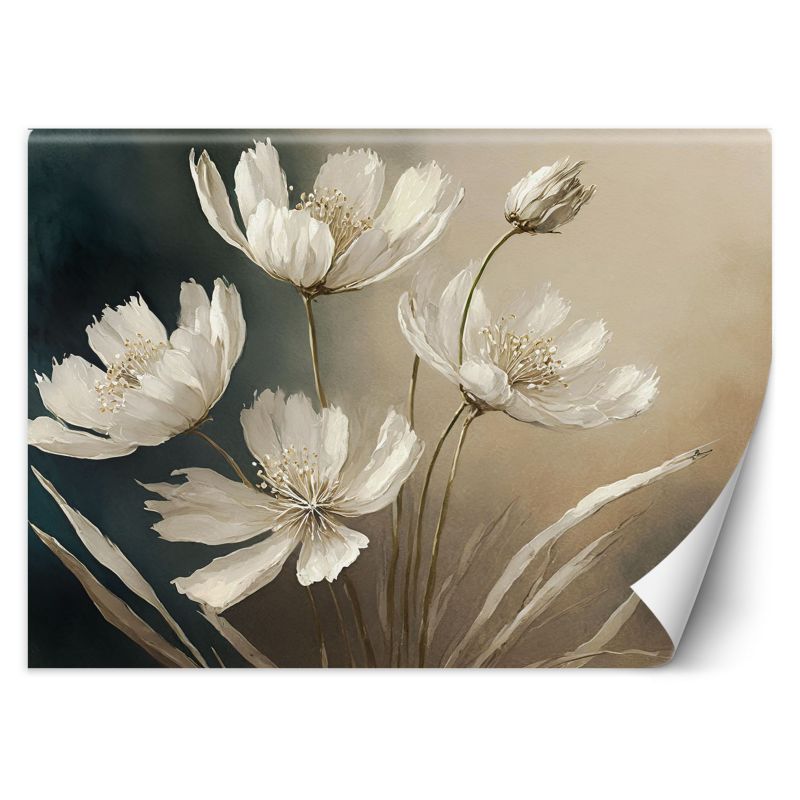 Fototapeta Feeby Biały kwiat abstrakcja 350x245 1 szt