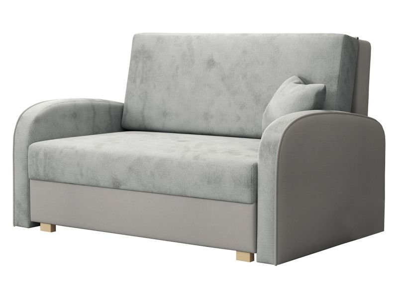 Kanapa MIRJAN 24 dwuosobowa Viva Soft II gołębi szary/srebrny 1 szt.