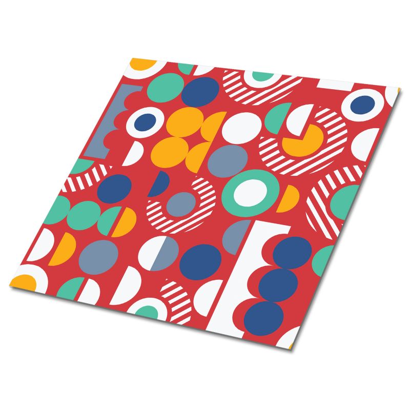 Kafelki samoprzylepne Tulup 30x30 cm Geometryczny wzór vintage. 9 szt.