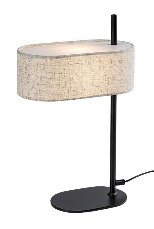 Lampa stołowa Rabalux Narmin czarny matowa-beżowa 1 x E14 x 40W IP20 wym: 43 x 27 cm metal - 1 szt.