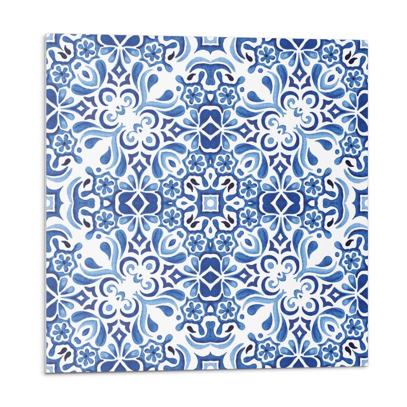 Kafelki samoprzylepne Wallfluent 50x50 cm Tradycyjny wzór kwiatowy 4 szt.