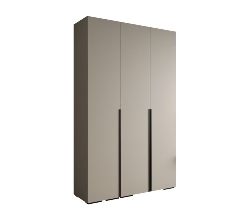 Szafa uchylna ubraniowa INOVA 1 (kaszmir/czarny) 1,5