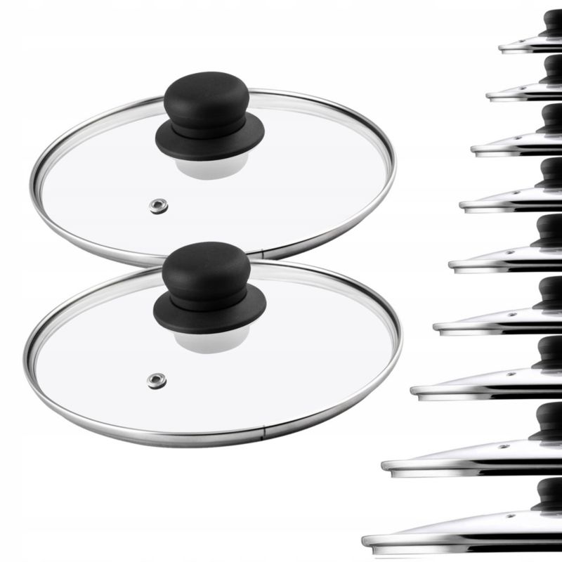 Pokrywka KADAX Szklana 22cm Żaroodporna Uniwersalna 2szt