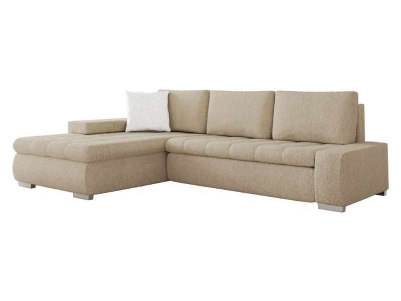 Narożnik MIRJAN 24 pokojowy Orkan Mini Premium jasnobeżowa bukla/śmietankowa bukla 1 szt.