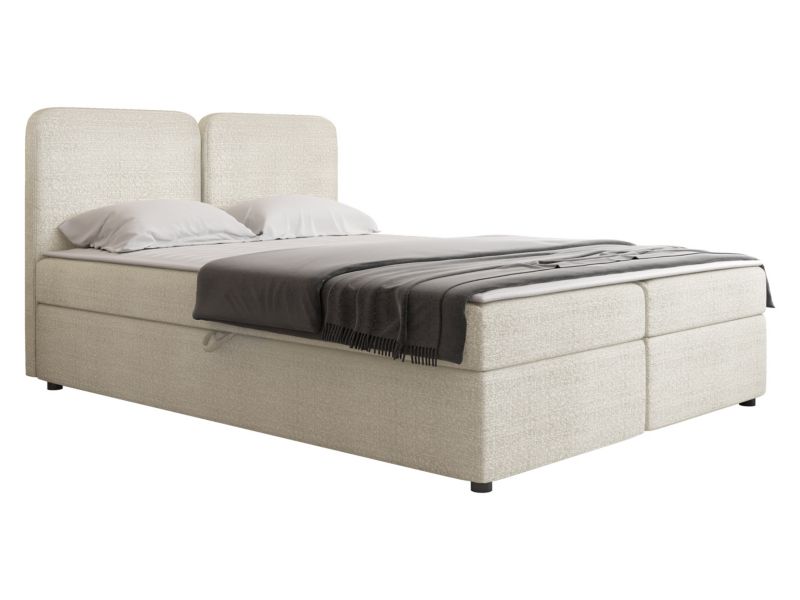 Łóżko kontynentalne MIRJAN 24 Boho 140x200 ecru 1 szt.