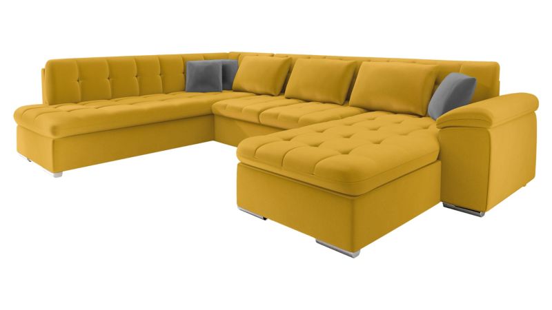 Narożnik MIRJAN 24 Niko Premium prawy żółty neapolitański + szary 1 szt.