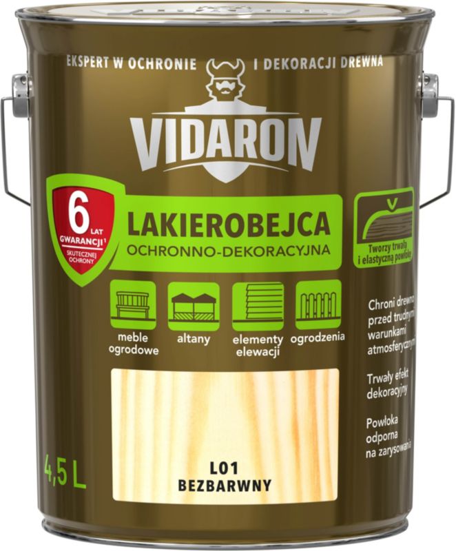 Lakierobejca Vidaron bezbarwny 4,5 l