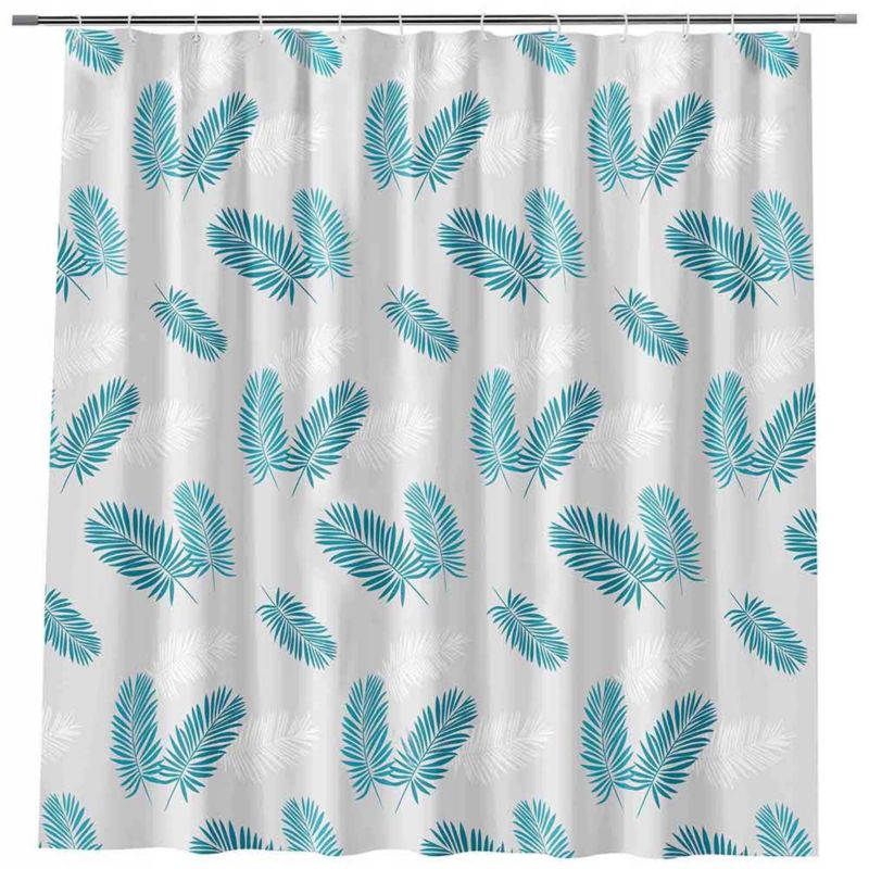 Zasłona prysznicowa Rodeno 180x200 mleczna w pióra odporna 1 szt.