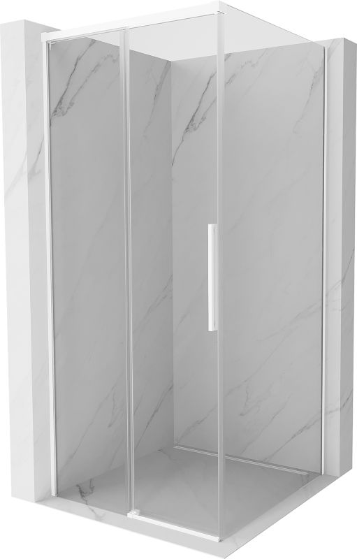 Kabina prysznicowa Mexen Rox biała transparentna 120x120 cm 1 szt.