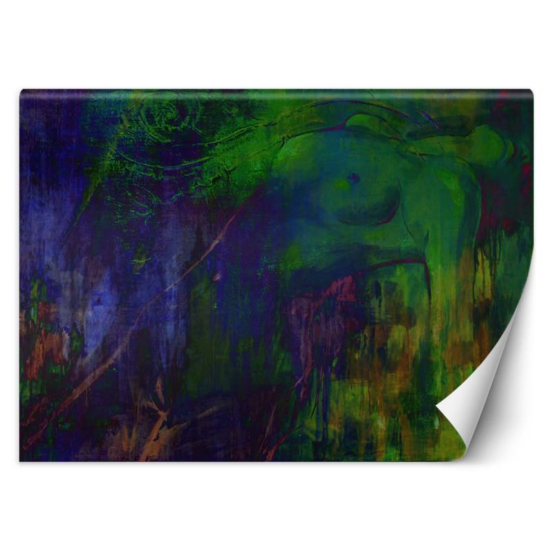 Fototapeta Feeby Kobiecy akt w barwach zieleni 200x140 1 szt