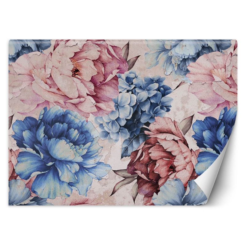 Fototapeta Feeby Piwonie 3D pastelowa akwarela 150x105 1 szt