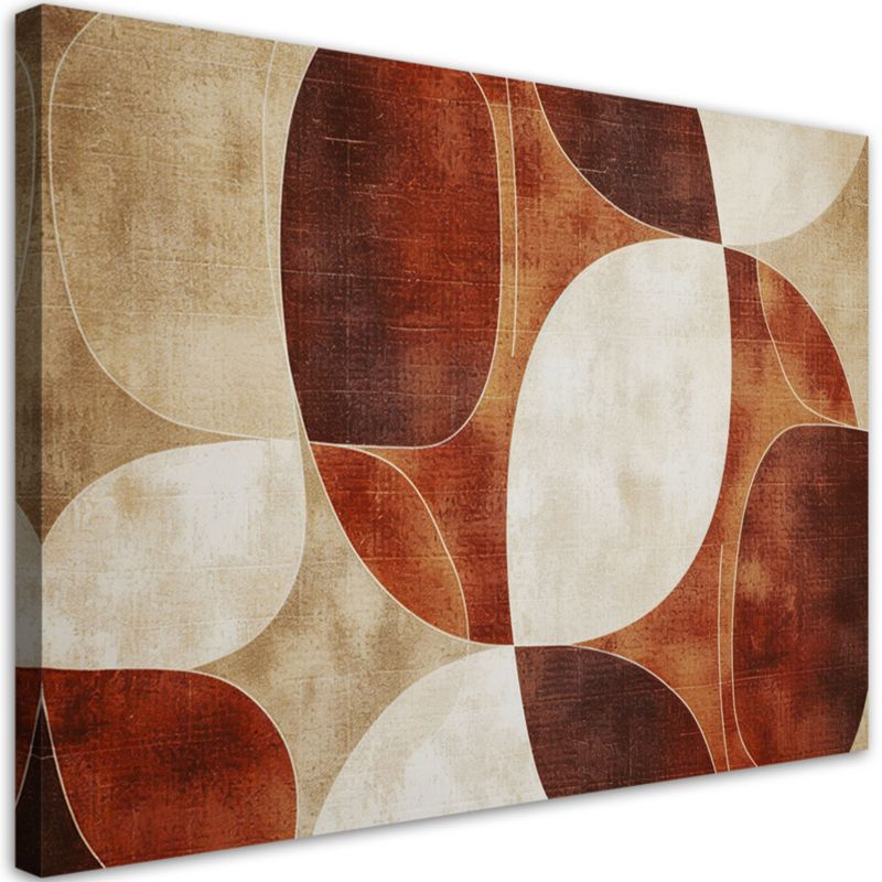 Obraz do salonu sypialni Feeby Beżowa Abstrakcja Vintage 90x60cm 1szt