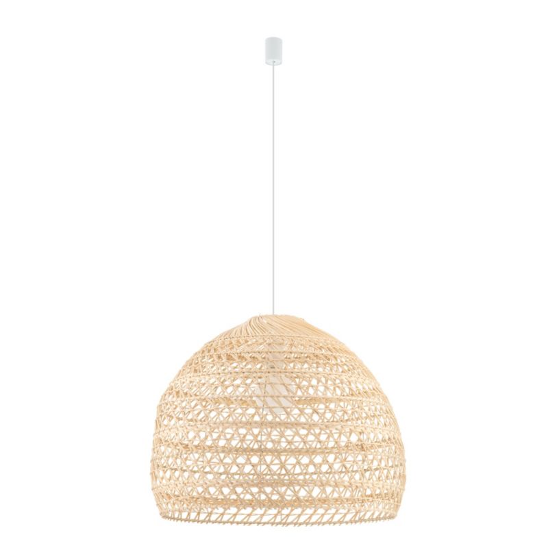 Lampa wisząca Nowodvorski Lighting Boho L 1522 naturalne drewno-biała boho 1xE27 x 25W 1 szt.
