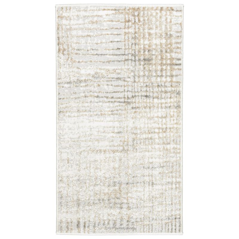 Dywan 67x120 cm nowoczesny Wenecja e-floor przecierka kremowy 1 szt