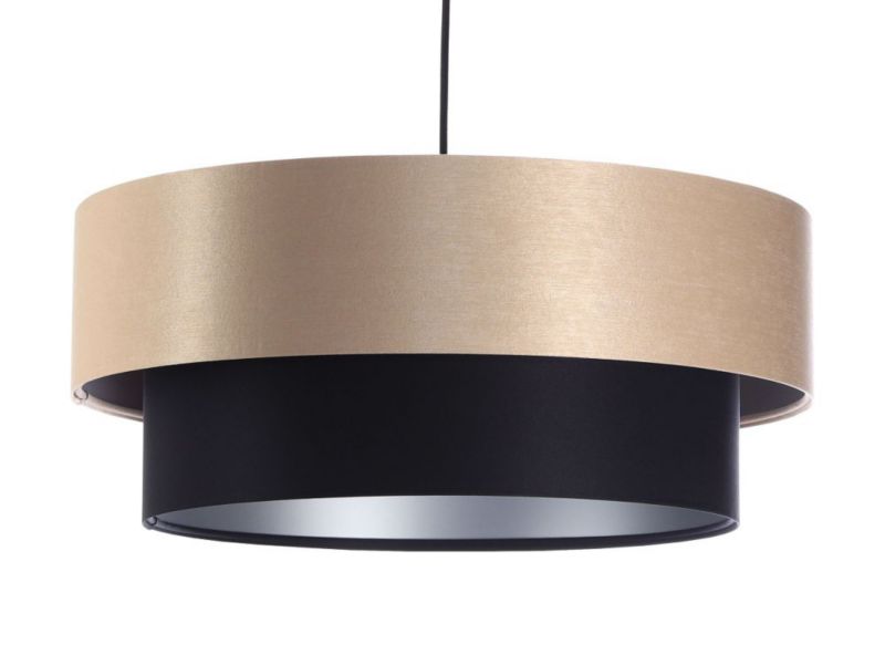 Lampa Bps Koncept wisząca DOUBLE 60 czarna/kremowa 1 szt