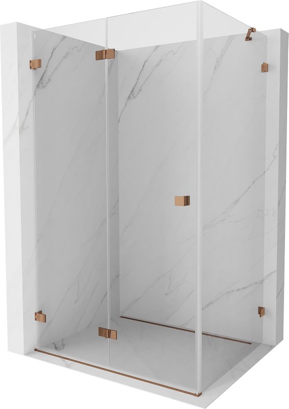 Kabina prysznicowa składana Mexen Lunar-F różowe złoto 100 x 80 cm 1 szt.