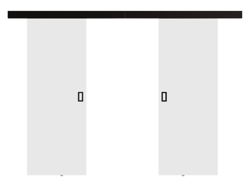 Drzwi przesuwne wewnętrzne MIRJAN 24 Werdi Duo 172 + samodomykacz biały 1 kpl.