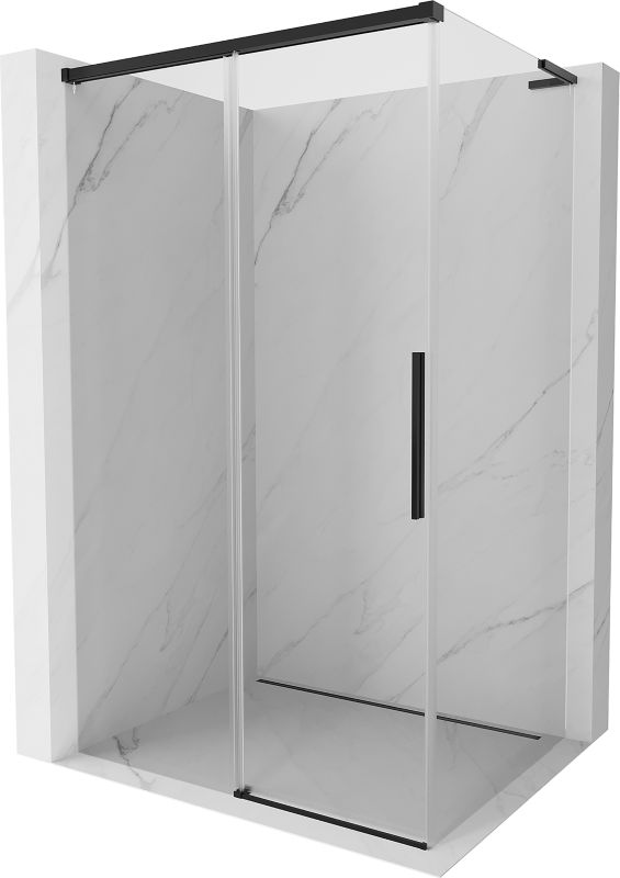 Kabina prysznicowa rozsuwana Mexen Rox L czarna 100x120 cm 1 szt.