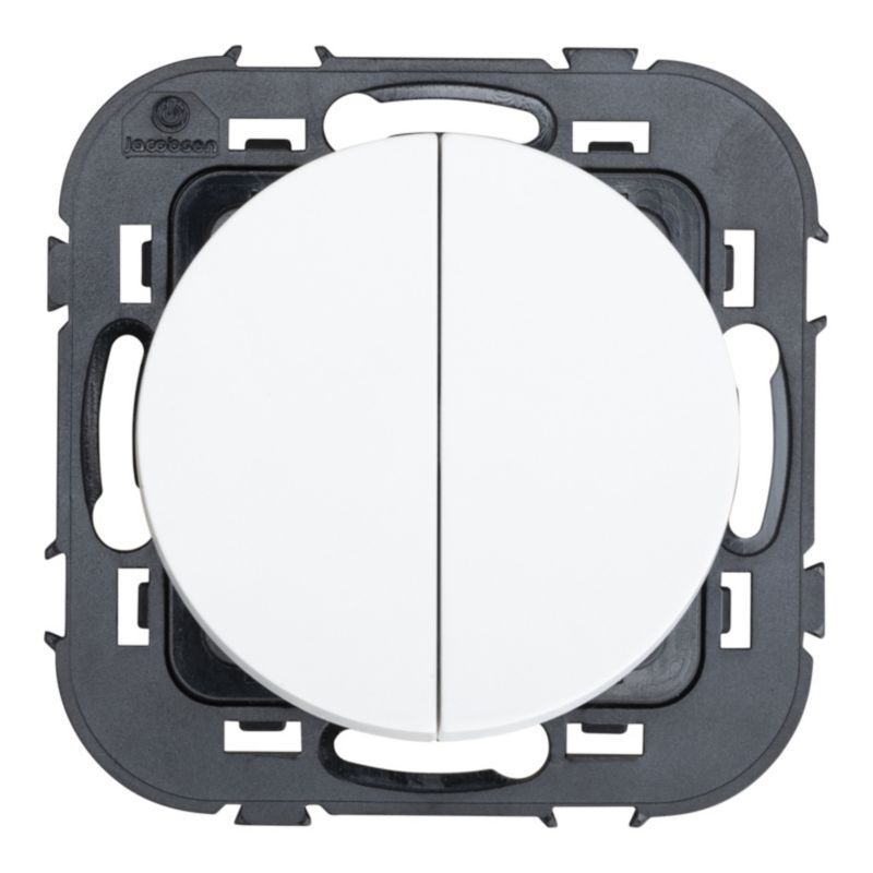 Łącznik schodowy podwójny Jacobsen Espen biały