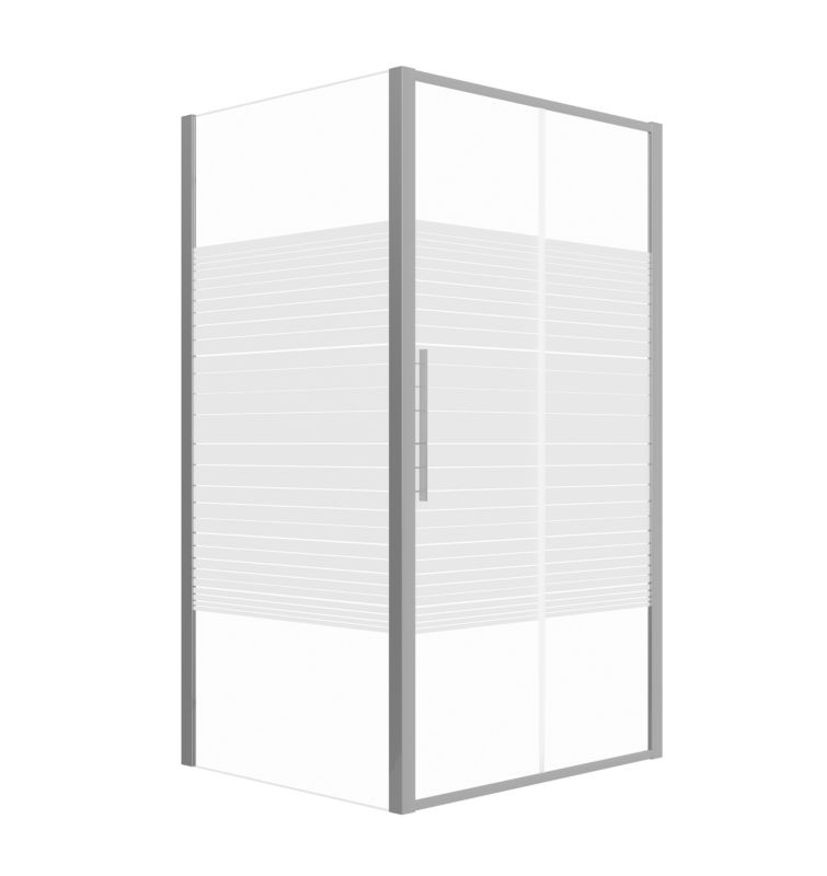 Kabina prysznicowa SEVANTE 100x70 prostokątna przesuwna PYRUS chrom 1 szt.