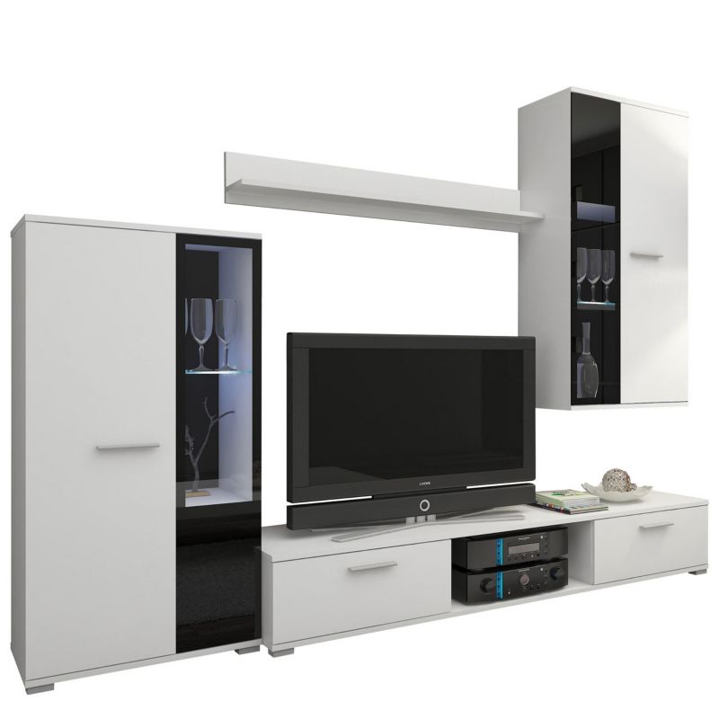 Meblościanka MIRJAN 24 Salsa biały 1 kpl.