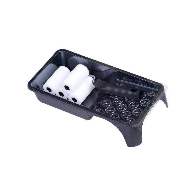 Zestaw malarski FAVORITE, SMALL nr 52, wałek gąbkowy 7 cm, do lakierów na bazie rozpuszczalników, 8 elementów