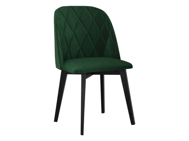 Krzesło MIRJAN 24 Monti III Pik romb czarny/butelkowa zieleń 1 szt.