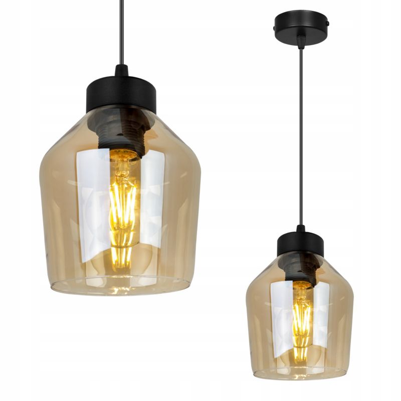 Lampa sufitowa wisząca Light Home LH Rijeka 1x E27 60W miodowy 1szt