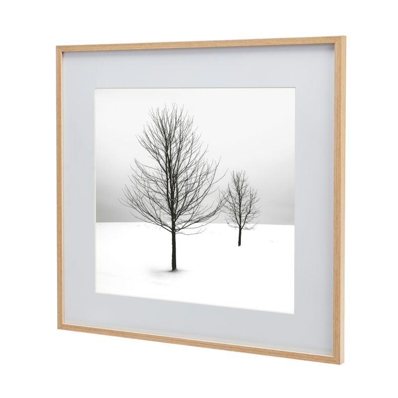 Ramka na zdjęcia GoodHome Banggi 40 x 40 cm aluminium efekt drewna