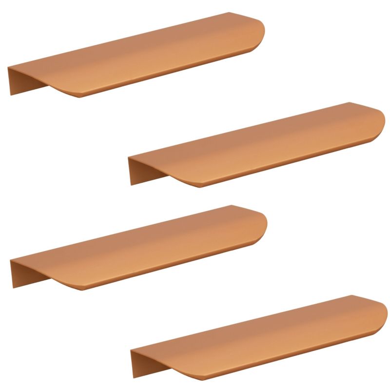 Uchwyt meblowy B&B krawędziowy 350 mm miedziany 4 szt