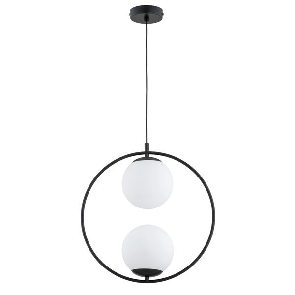 Lampa wisząca Alfa Adino czarna nowoczesna 2xE14 x 10W 1 szt.