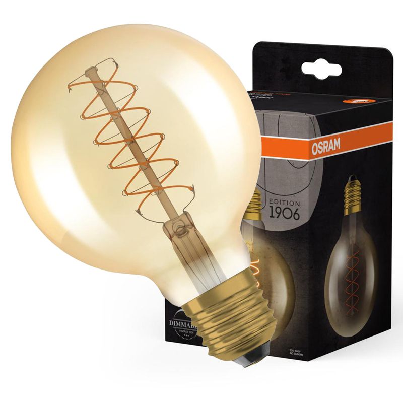 Żarówka LED Osram Dekoracyjna G95 Kula E27 4.8W 420lm 2200K 320st Filament 1 szt.