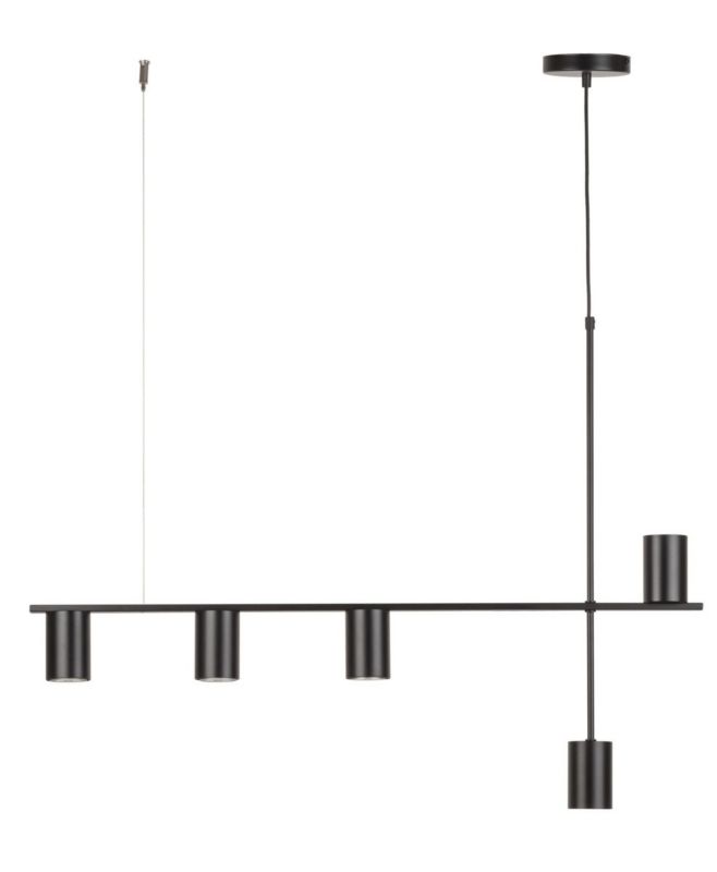 Lampa wisząca Sigma Lighting Vendo 5268 czarna reflektorki 5xGU10 x 12W 1 szt.