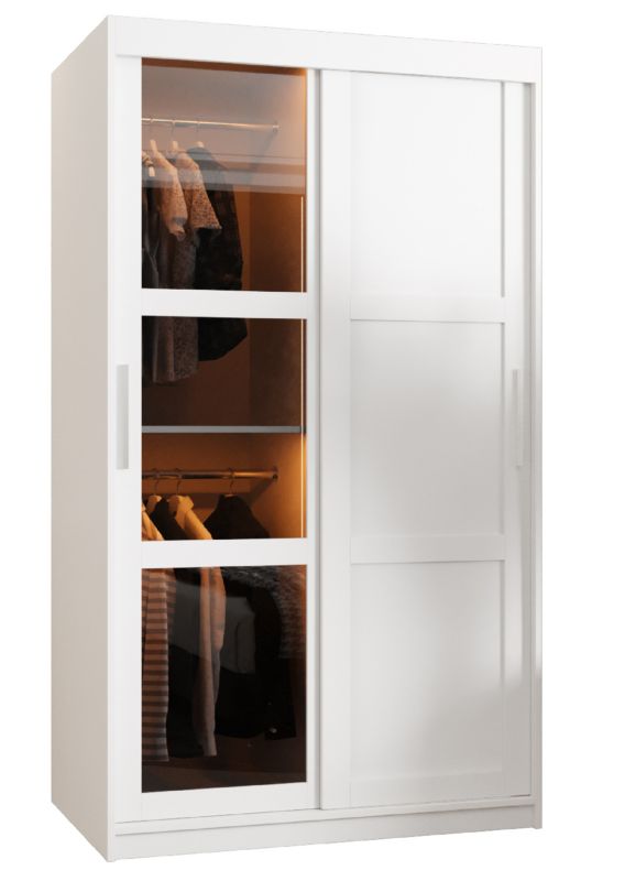 Szafa przesuwna Garderoba DOME 3 100 biały