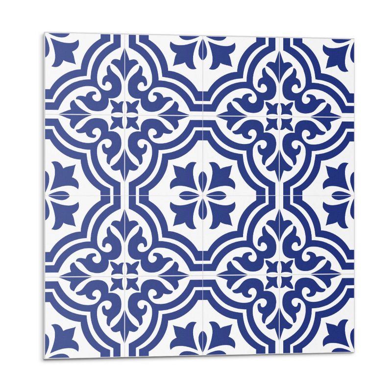 Kafelki samoprzylepne Wallfluent 20x20 cm Kafelkowy motyw roślinny w stylu 20 szt.