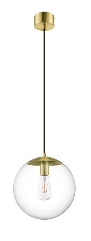 Lampa wisząca GoodHome Dacite 1-punktowa E27 mosiądz