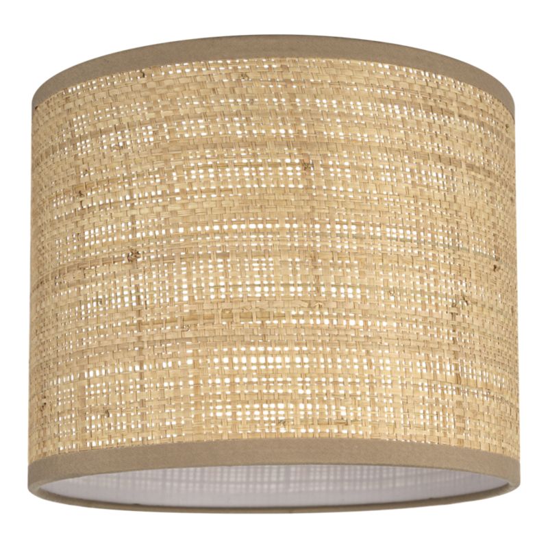 Abażur okrągły GoodHome Kepezin S raffia