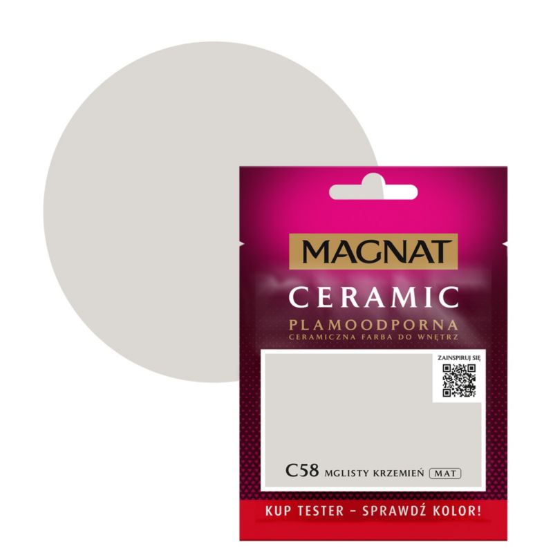 Tester farby Magnat Ceramic C58 mglisty krzemień 0,03 l
