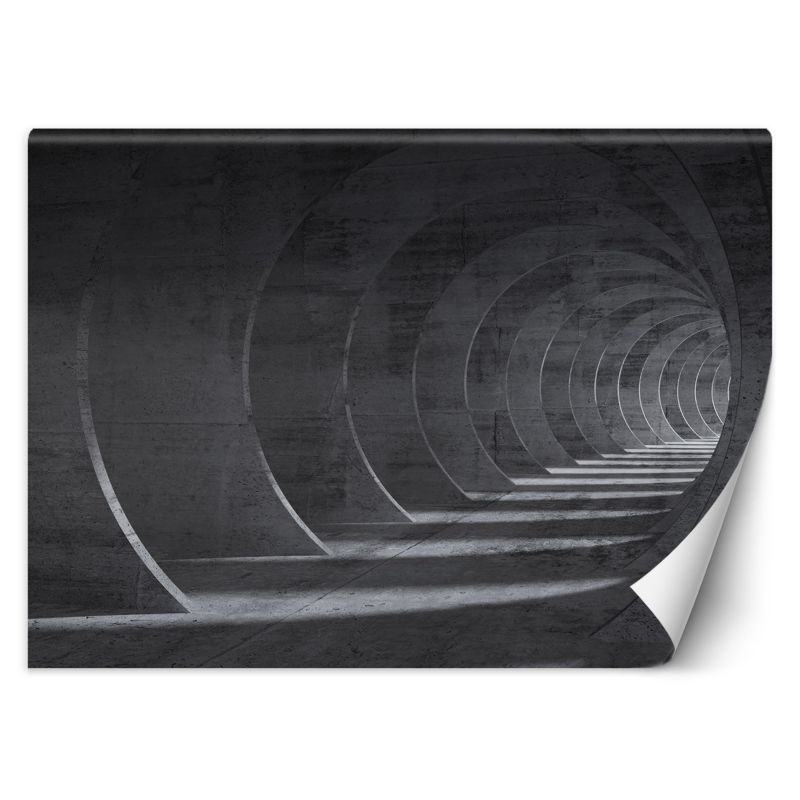 Fototapeta Feeby Tunel szary 3D 350x245 1 szt