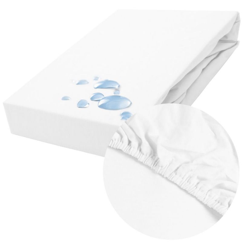 Prześcieradło ochronne Darymex wodoodporne z gumką 2w1, rozmiar 70x140 SMARTCEL kolor biały 1 szt.