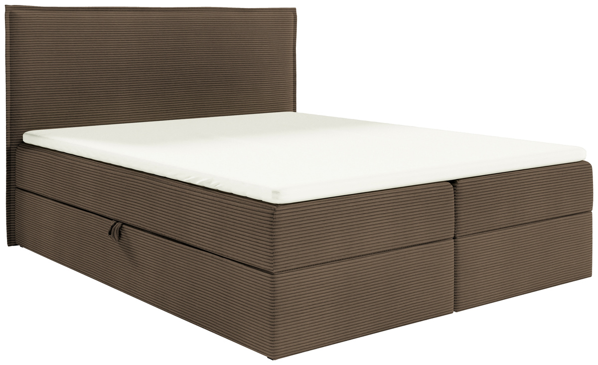 Dwuosobowe łóżko kontynentalne 160x200 cm z pojemnikiem MALIBU