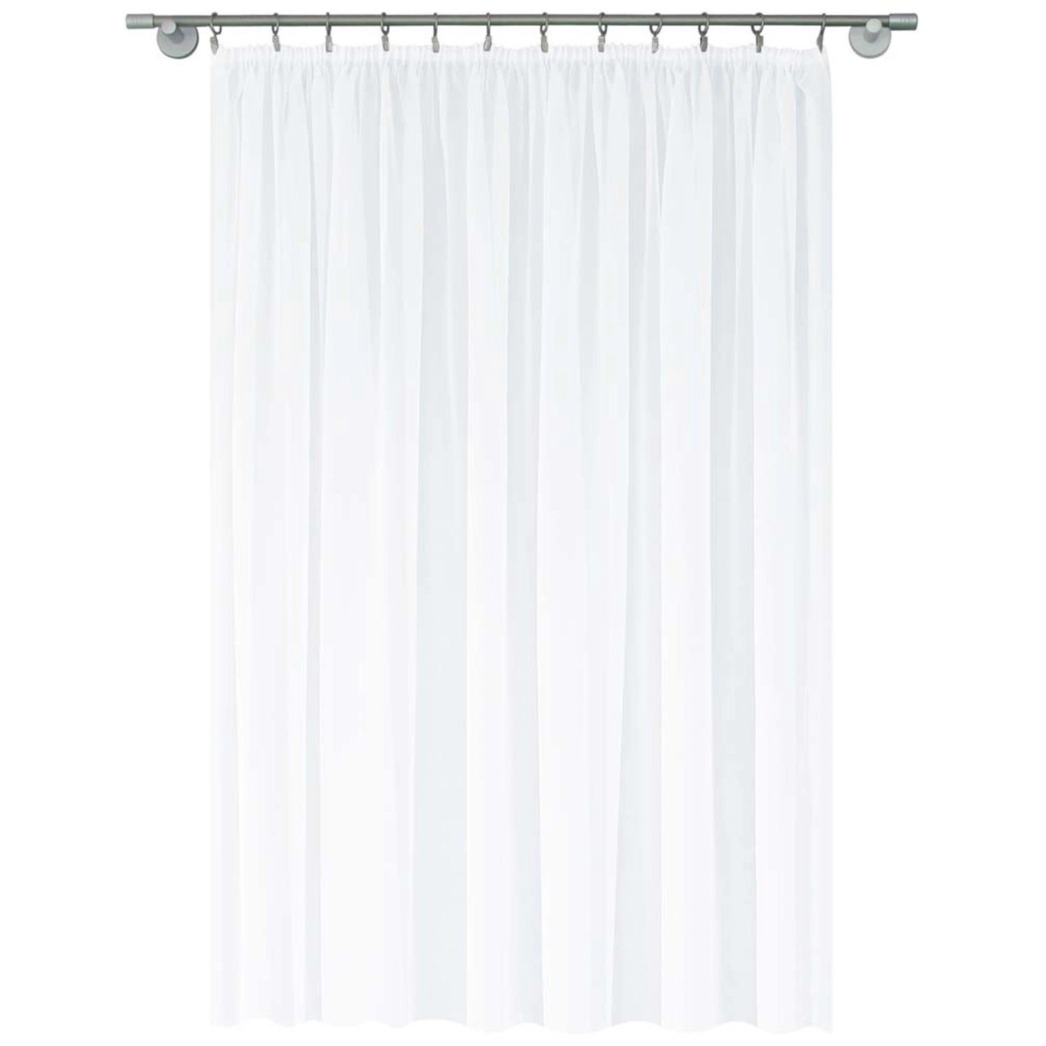 Firana DIANA na przelotkach 300 cm x 280 cm biała