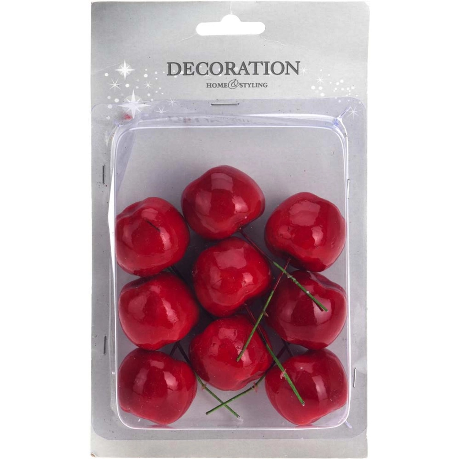 Zestaw dekoracji jabłuszka - 9 szt.