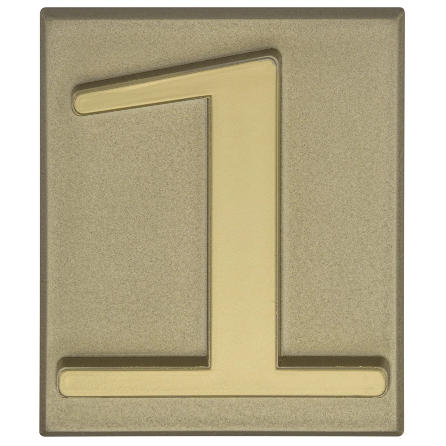 Metro Cyfra 1 plastikowa samoprzylepna oliwka wys. 4,7cm