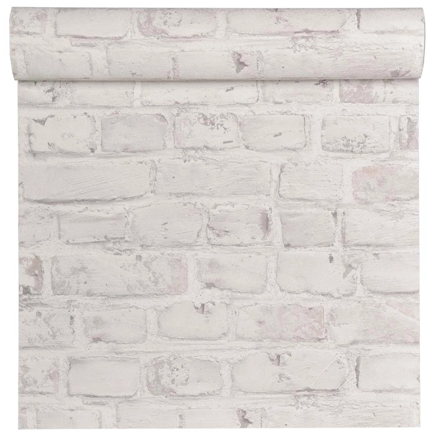 Tapeta winylowa na flizelinie CEGŁA biała