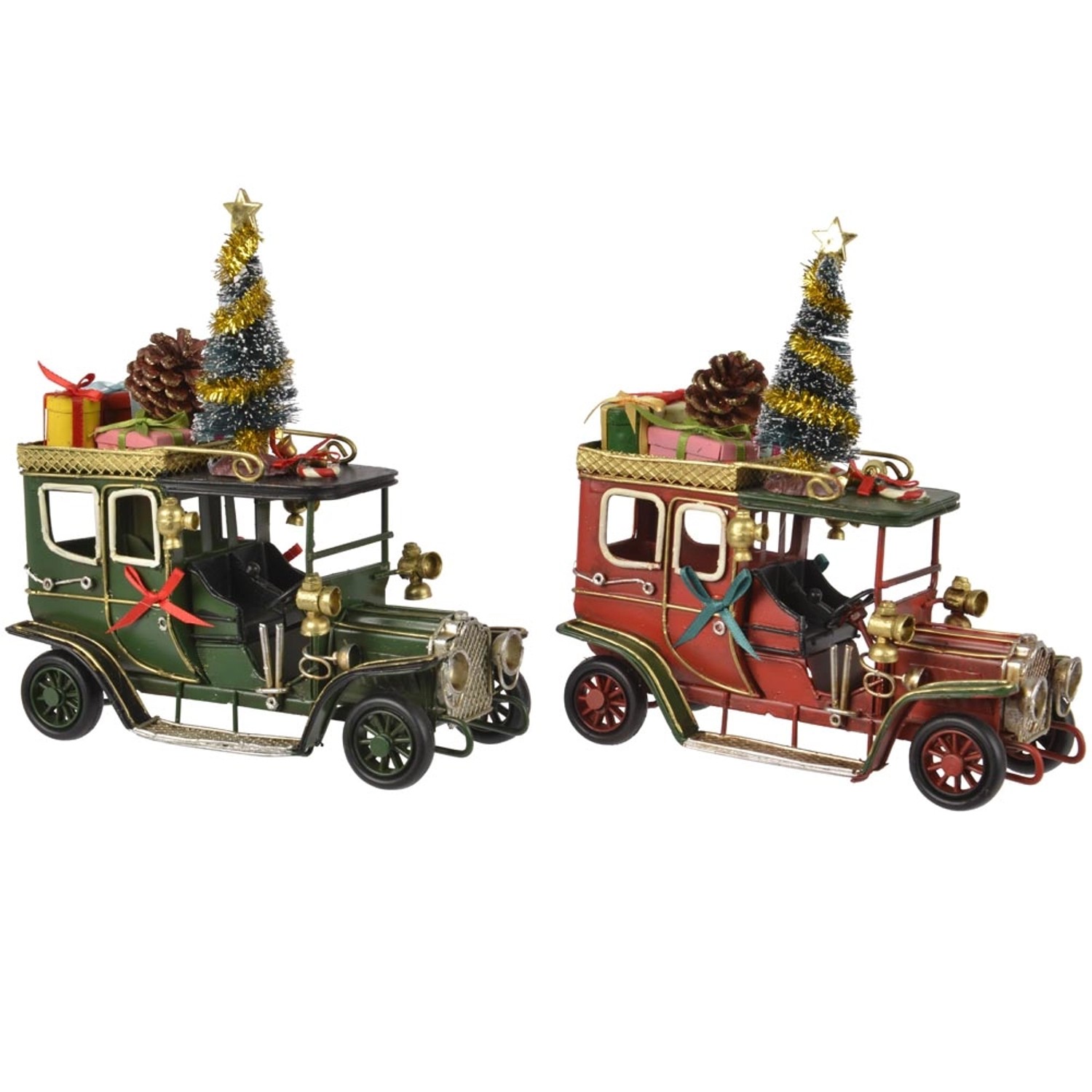 Figurka metalowa AUTO mix kolorów - 16,5 x 8 x 17 cm